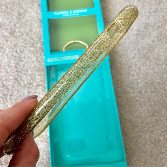 Kate Spade iPhone 10 (x) gold glitter case - Picture 5 of 6